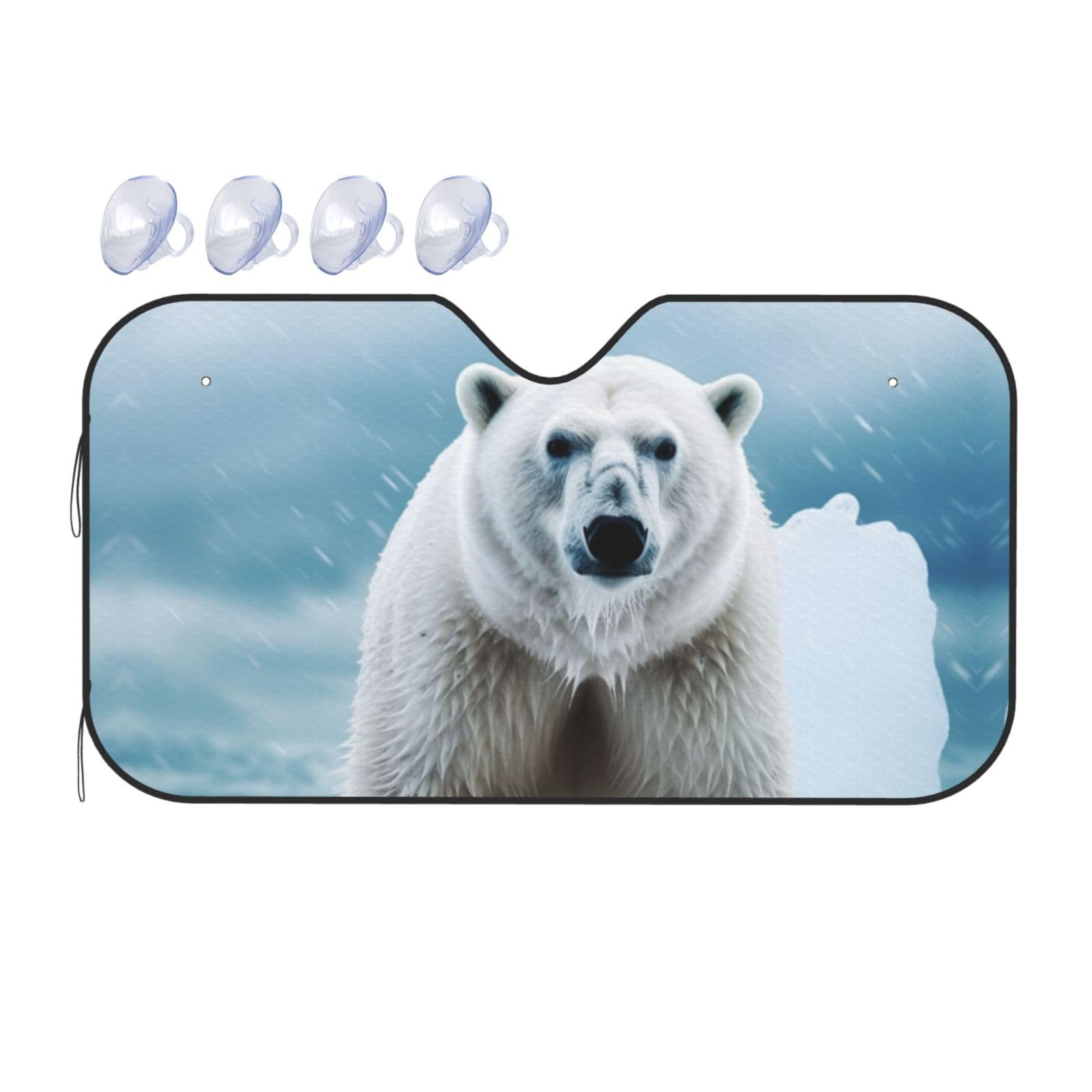 Cool Animal White Polar Bear Print Car Windshield Sunshade UV Protection Foldable Sun Visor Protector Windscreen Covers for Car Truck SUV Small Cool Animal White Polar Bear Print Car Windshield Sunshade UV Protection Foldable Sun Visor Protector Windscreen Covers for Car Truck SUV Small von RLDOBOFE