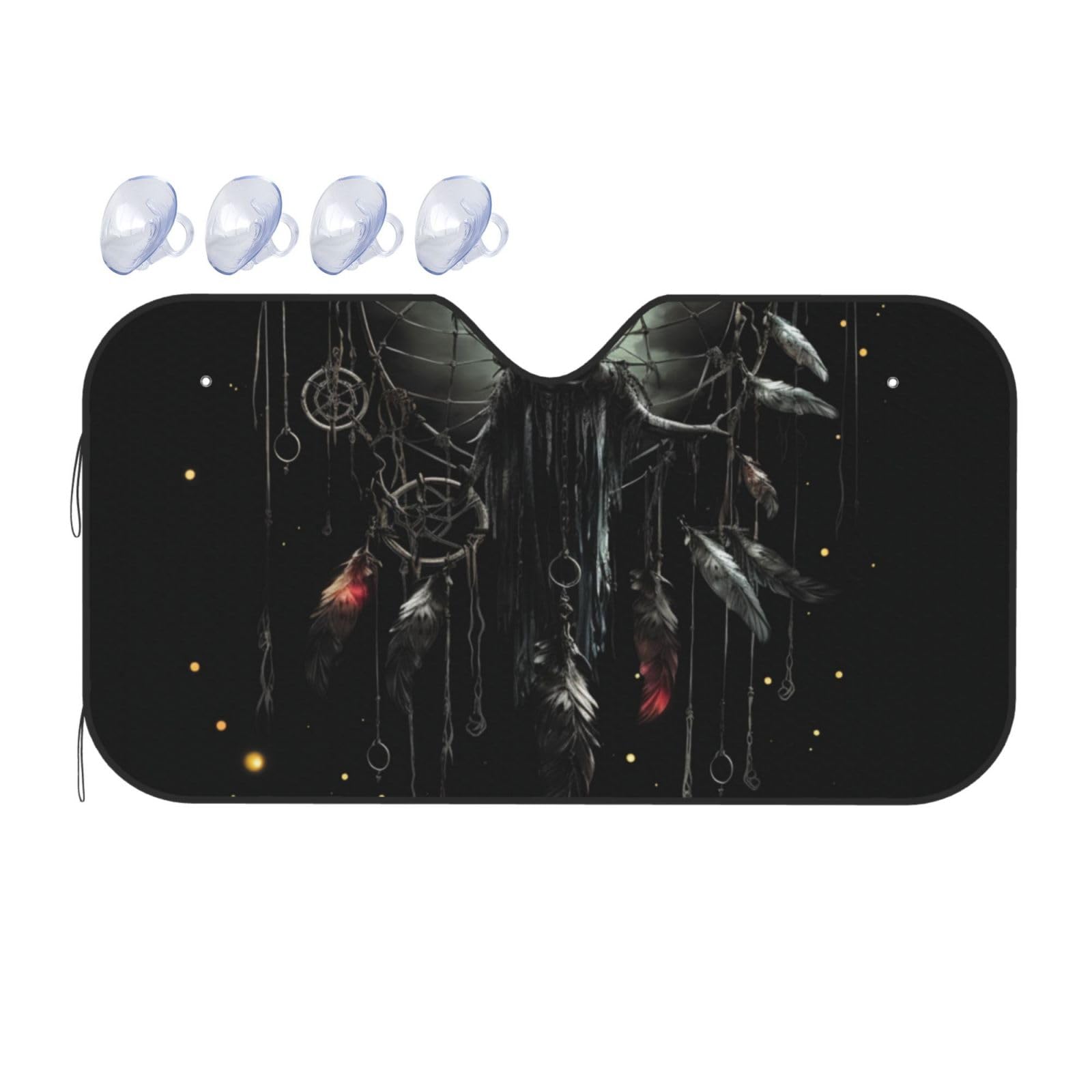Dark Catcher Print Auto Windschutzscheibe Sonnenschutz UV-Schutz Faltbare Sonnenblende Schutz Windschutzscheibenabdeckungen für Auto LKW SUV Klein Dark Catcher Print Auto Windschutzscheibe Sonnenschutz UV-Schutz Faltbare Sonnenblende Schutz Windschutzscheibenabdeckungen für Auto LKW SUV Klein von RLDOBOFE