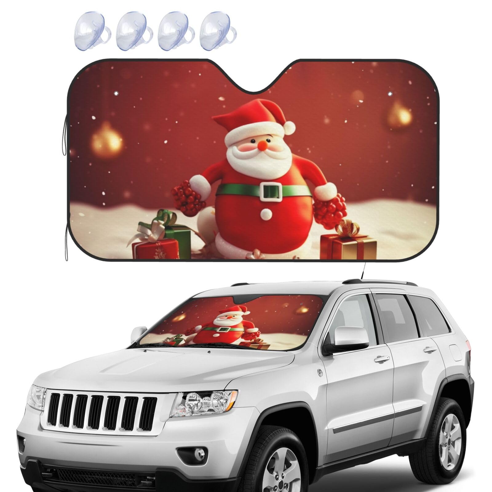 Frohe Weihnachten Windschutzscheibe Sonnenschutz Faltbare Auto Frontscheibe Sonnenschutz UV-Schutz Tragbare Sonnenblende Schutz Windschutzscheibenabdeckungen für Auto LKW SUV Klein Frohe Weihnachten Windschutzscheibe Sonnenschutz Faltbare Auto Frontscheibe Sonnenschutz UV-Schutz Tragbare Sonnenblende Schutz Windschutzscheibenabdeckungen für Auto LKW SUV Klein von RLDOBOFE