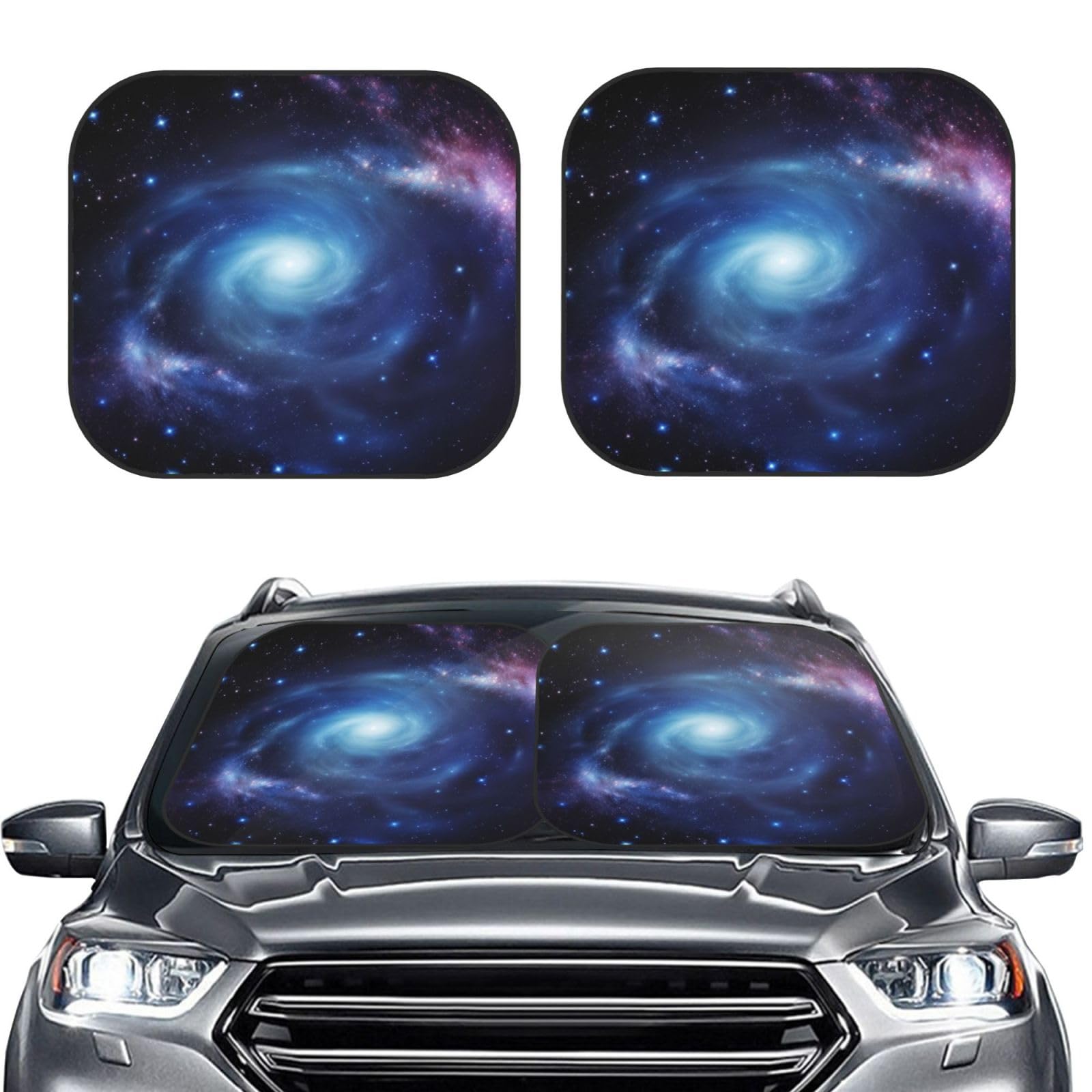 Galaxy Print 2 Stück Windschutzscheibe Sonnenschutz Faltbare Auto Frontscheibe Sonnenblenden UV-Schutz Tragbare Sonnenblende Schutz Windschutzscheibenabdeckungen für Auto LKW SUV Klein Galaxy Print 2 Stück Windschutzscheibe Sonnenschutz Faltbare Auto Frontscheibe Sonnenblenden UV-Schutz Tragbare Sonnenblende Schutz Windschutzscheibenabdeckungen für Auto LKW SUV Klein von RLDOBOFE