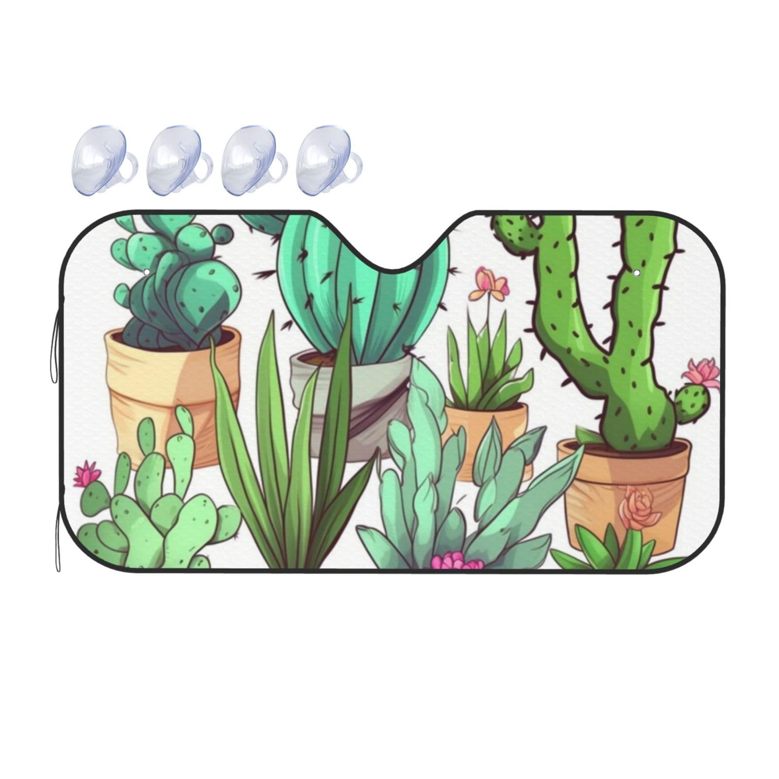 Lovely Succulent Print Car Windshield Sunshade UV Protection Foldable Sun Visor Protector Windscreen Covers for Car Truck SUV Medium Lovely Succulent Print Car Windshield Sunshade UV Protection Foldable Sun Visor Protector Windscreen Covers for Car Truck SUV Medium von RLDOBOFE