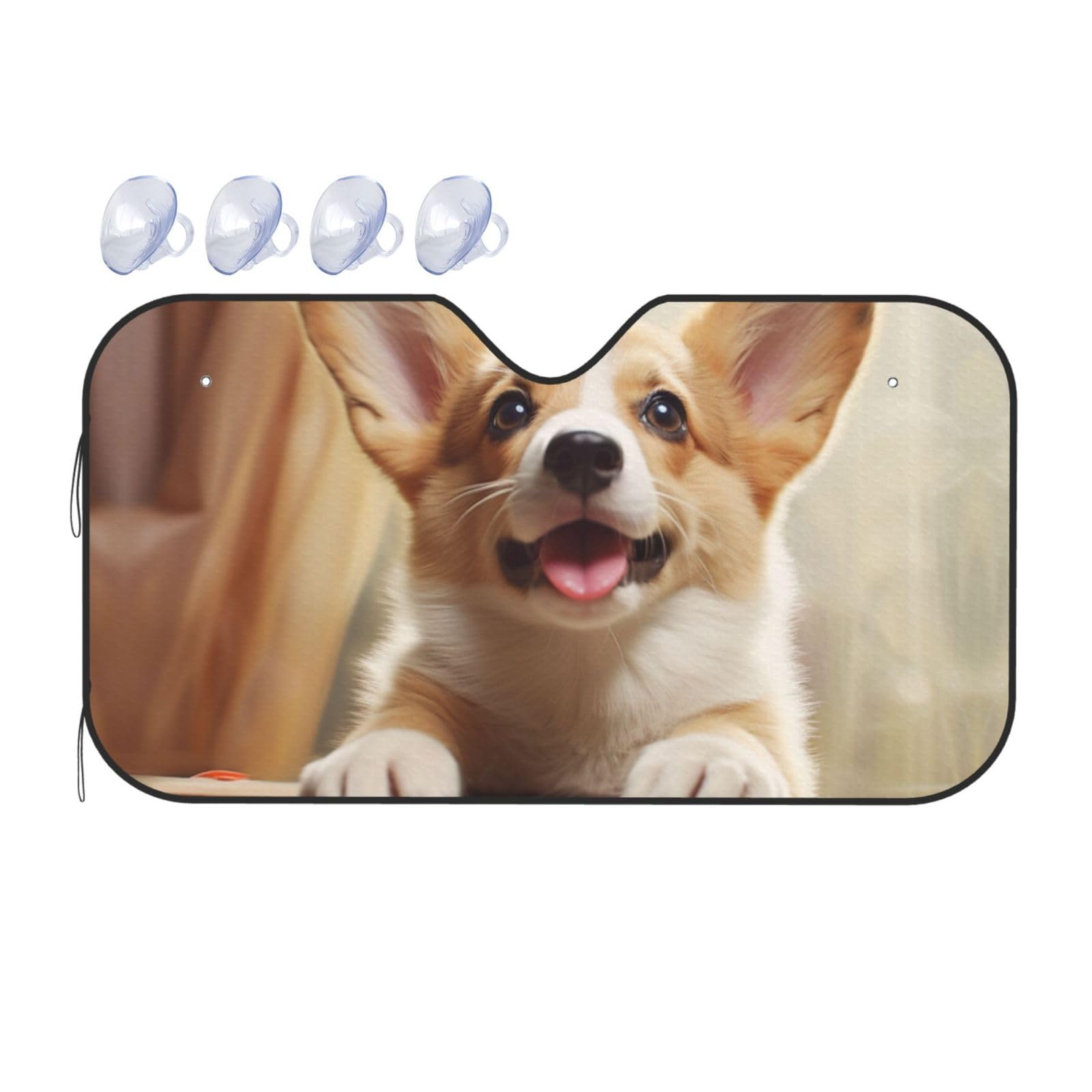 Niedlicher Corgi-Druck Auto Windschutzscheibe Sonnenschutz UV-Schutz Faltbare Sonnenblende Schutz Windschutzscheibenabdeckungen für Auto LKW SUV Klein Niedlicher Corgi-Druck Auto Windschutzscheibe Sonnenschutz UV-Schutz Faltbare Sonnenblende Schutz Windschutzscheibenabdeckungen für Auto LKW SUV Klein von RLDOBOFE