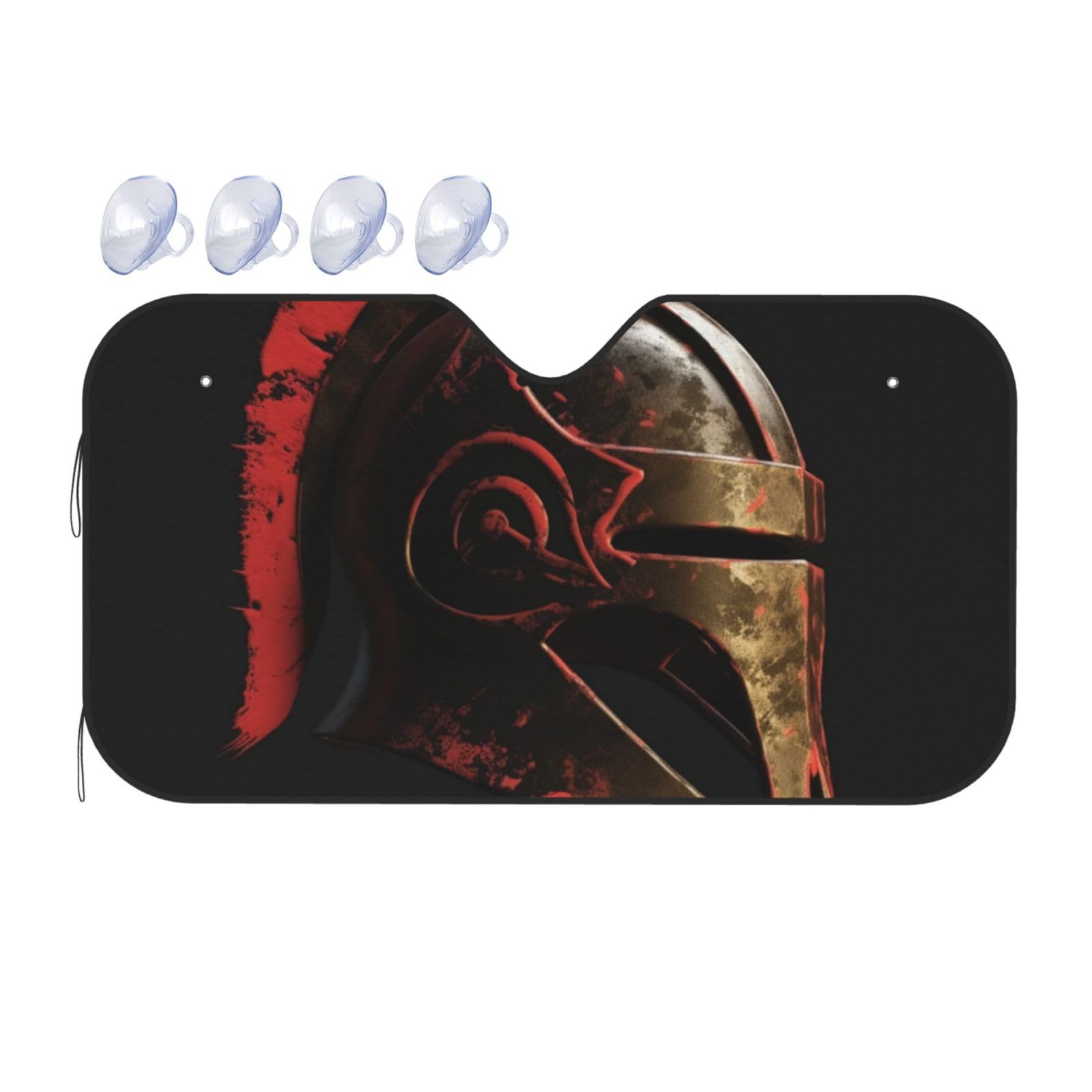Spartan Warrior Helm Print Auto Windschutzscheibe Sonnenschutz UV-Schutz Faltbare Sonnenblende Schutz Windschutzscheibenabdeckungen für Auto LKW SUV Medium Spartan Warrior Helm Print Auto Windschutzscheibe Sonnenschutz UV-Schutz Faltbare Sonnenblende Schutz Windschutzscheibenabdeckungen für Auto LKW SUV Medium von RLDOBOFE
