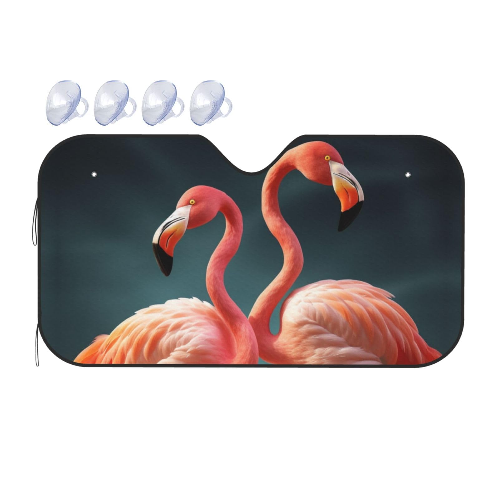 Two Flamingos Print Car Windshield Sunshade UV Protection Foldable Sun Visor Protector Windscreen Covers for Car Truck SUV Medium Two Flamingos Print Car Windshield Sunshade UV Protection Foldable Sun Visor Protector Windscreen Covers for Car Truck SUV Medium von RLDOBOFE