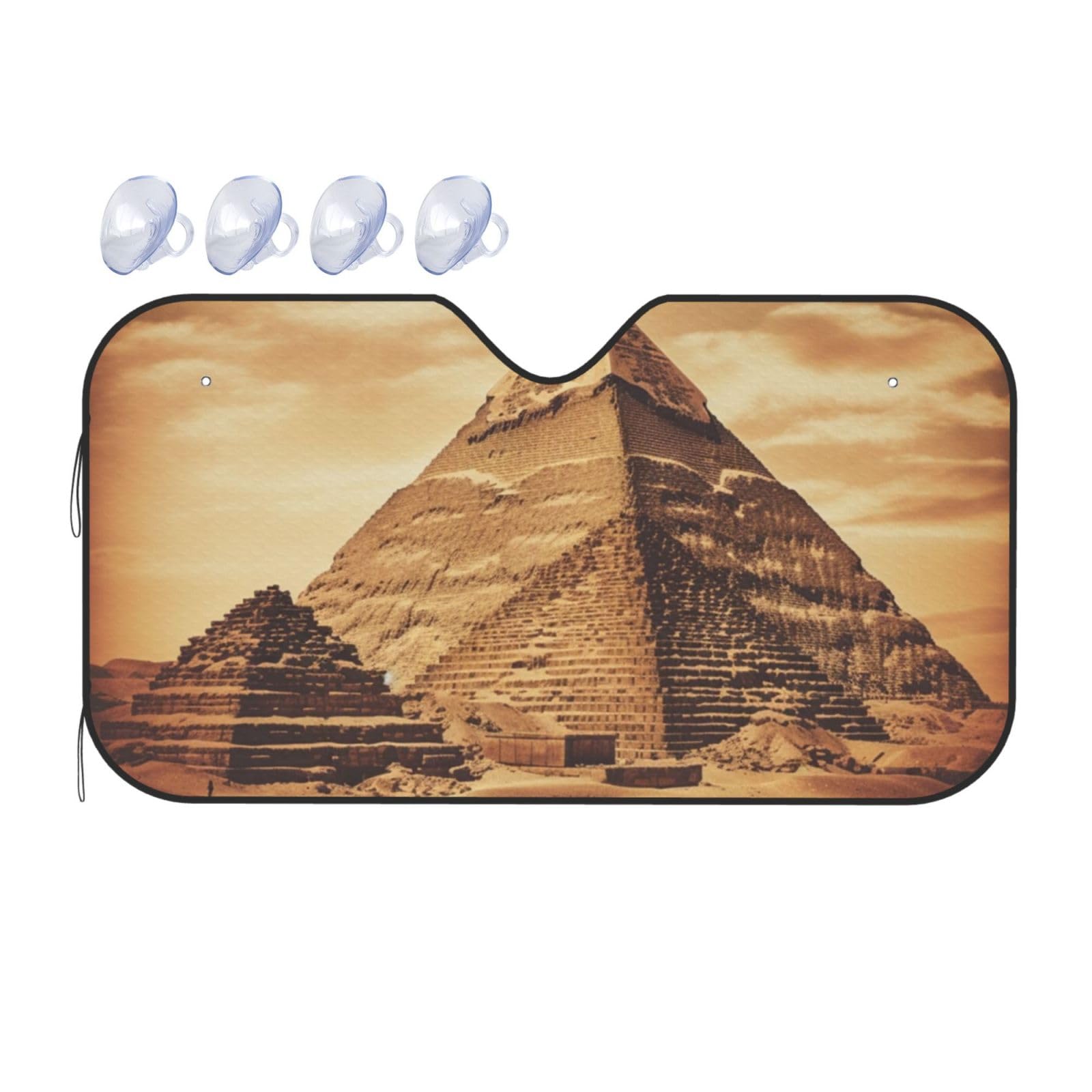 Vintage Great Egyptian Pyramid Print Car Windshield Sunshade UV Protection Foldable Sun Visor Protector Windscreen Covers for Car Truck SUV Small Vintage Great Egyptian Pyramid Print Car Windshield Sunshade UV Protection Foldable Sun Visor Protector Windscreen Covers for Car Truck SUV Small von RLDOBOFE