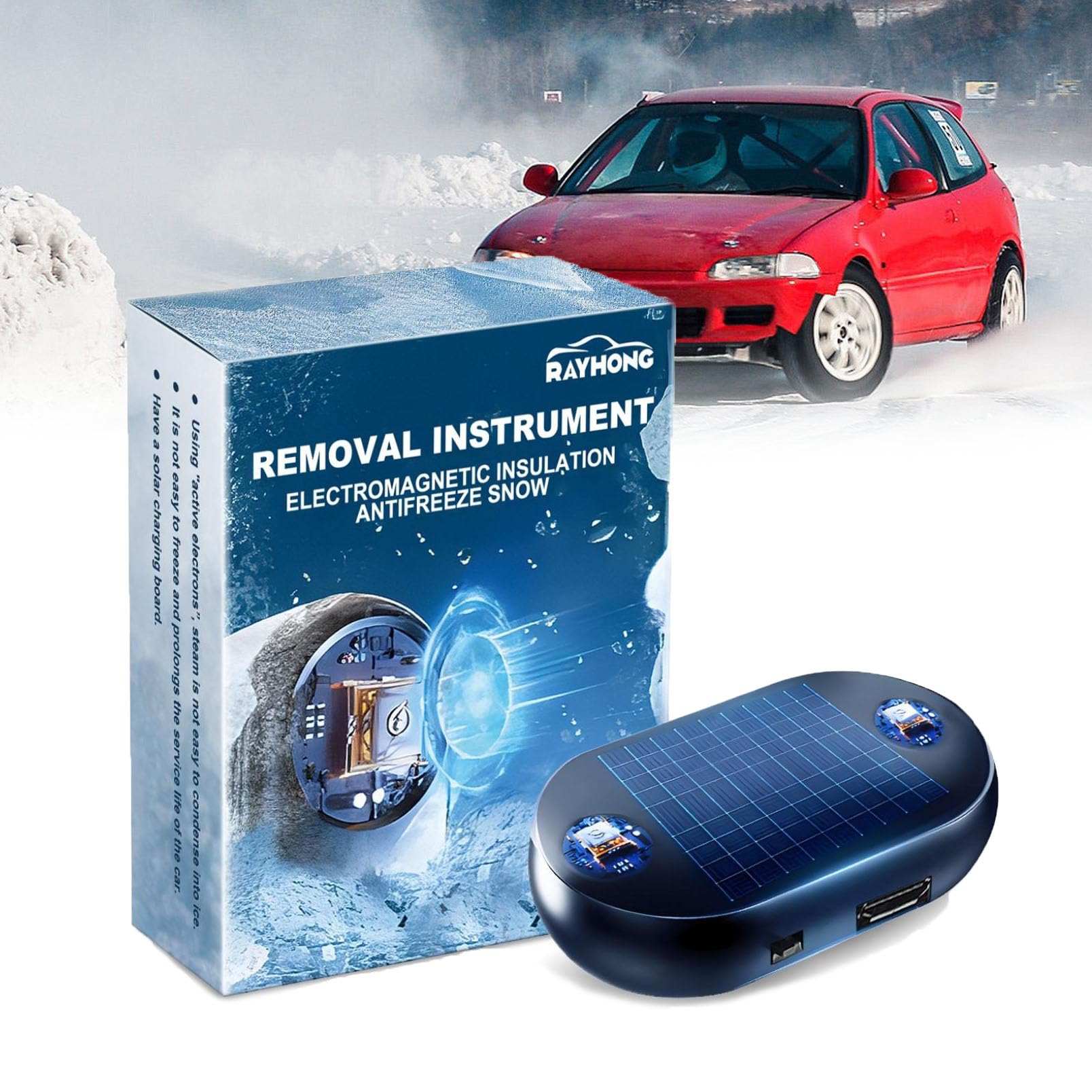 Auto Enteiser Elektrisch Enteiserspray Auto Scheibenenteiser Auto Elektromagnetische Wellen Als Frostschutz - Und Schneeräumgerät Tragbarer Auto Defroster, Frostschutzgerät Zur Schneeräumung (1 PCS) Auto Enteiser Elektrisch Enteiserspray Auto Scheibenenteiser Auto Elektromagnetische Wellen Als Frostschutz - Und Schneeräumgerät Tragbarer Auto Defroster, Frostschutzgerät Zur Schneeräumung (1 PCS) von RLEHJN