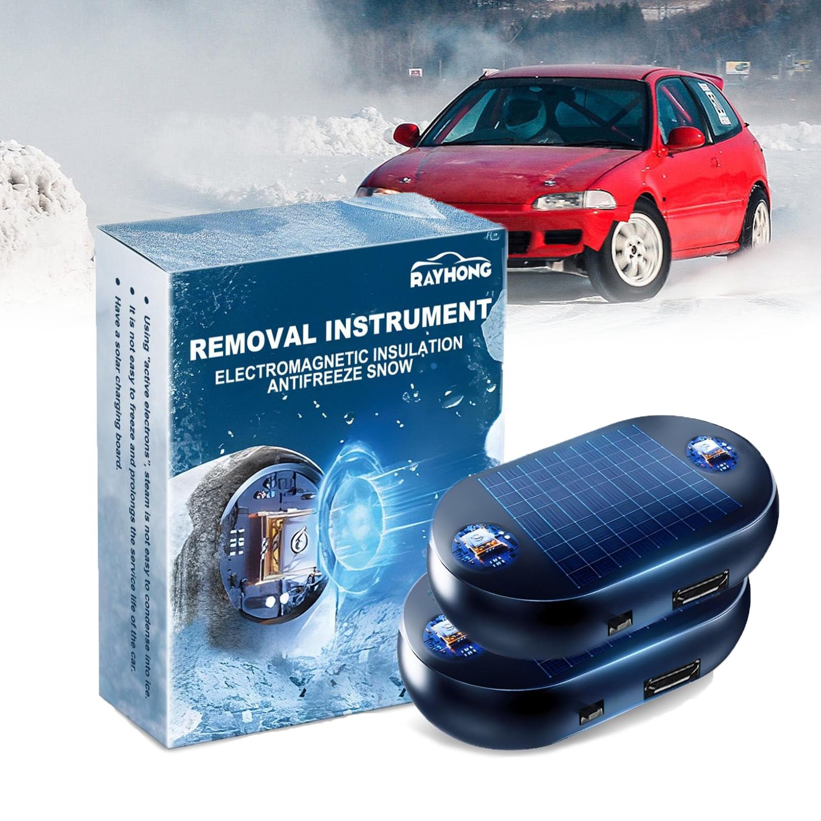 Auto Enteiser Elektrisch Enteiserspray Auto Scheibenenteiser Auto Elektromagnetische Wellen Als Frostschutz - Und Schneeräumgerät Tragbarer Auto Defroster, Frostschutzgerät Zur Schneeräumung (2 PCS) Auto Enteiser Elektrisch Enteiserspray Auto Scheibenenteiser Auto Elektromagnetische Wellen Als Frostschutz - Und Schneeräumgerät Tragbarer Auto Defroster, Frostschutzgerät Zur Schneeräumung (2 PCS) von RLEHJN