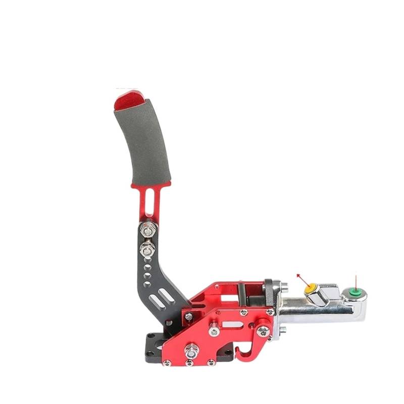 Feststellbremse 315mm Universal Handbremse Aluminium Hydraulische Drift E Bremse Racing Parkplatz Handbremshebel Getriebe Lange abschnitt Handbremsen Systeme(RED) von RLVYTA
