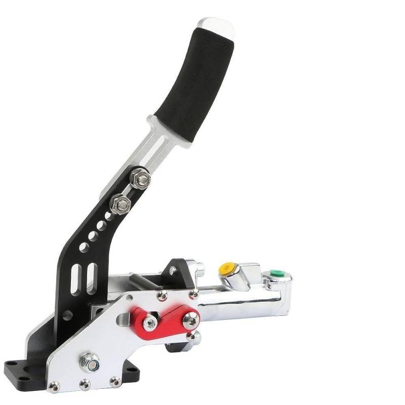 Feststellbremse Aluminium Universal Racing Handbremse Hydraulische Handbremse Drift Handbremse Notbremshebel Drift HB-1004A Handbremsen Systeme(Silver) von RLVYTA