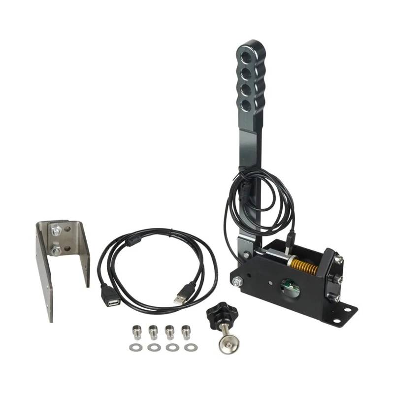Feststellbremse Bit SIM USB-Handbremsklemme mit Halterung für Logitech Racing Games G25 G27 G29 T300 T500Assetto Corsa Dirty 2.0 4.0 Handbremsen Systeme(Black) von RLVYTA