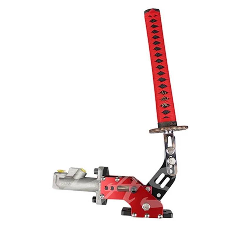 Feststellbremse Universal Car Styling Racing Hydraulische Handbremse Samurai Schwert Handbremse Drift Hydraulische Handbremse RS-HB915 Handbremsen Systeme(Red) von RLVYTA