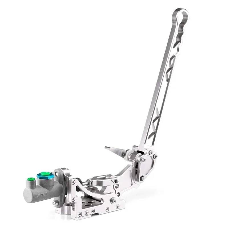 Feststellbremse Universal Racing Hydraulische Handbremse Aluminium Auto Modifizierte Vertikale Drift Handbremse Parkplatz Rally Hebel Auto Teile Handbremsen Systeme(Silver) von RLVYTA