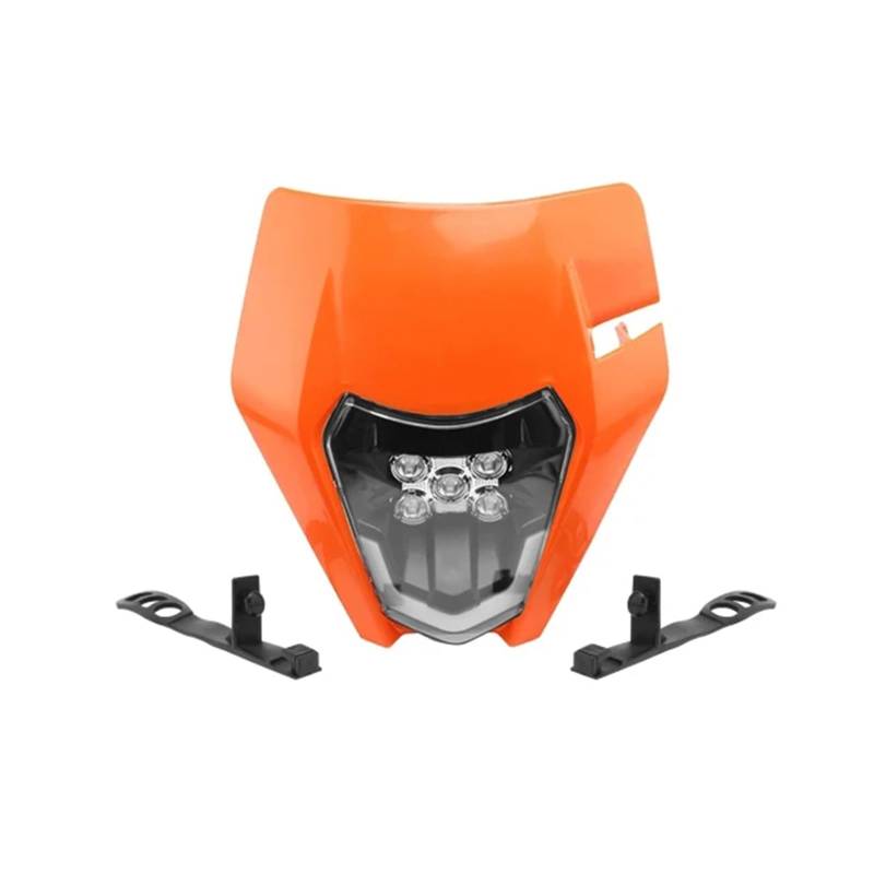 RLVYTA Scheinwerfer Motorrad LED Scheinwerfer Fit Für KTM EXC EXCF SX SXF XC XCF XCW XCFW 125 150 250 300 350 450 530 Scheinwerfer scheinwerfer(Orange) von RLVYTA