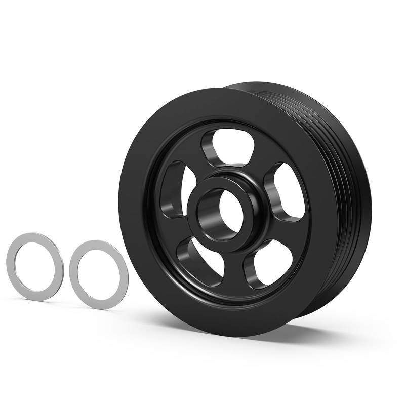 Riemenscheibe Spanner Billet-Aluminium-Overdrive-Riemenscheibe mit 6 Rippen für LS1 LS2 LS3 LS6, passend für Lkw-SUV-V8-Modelle 1999–2003 Spannrolle von RLVYTA