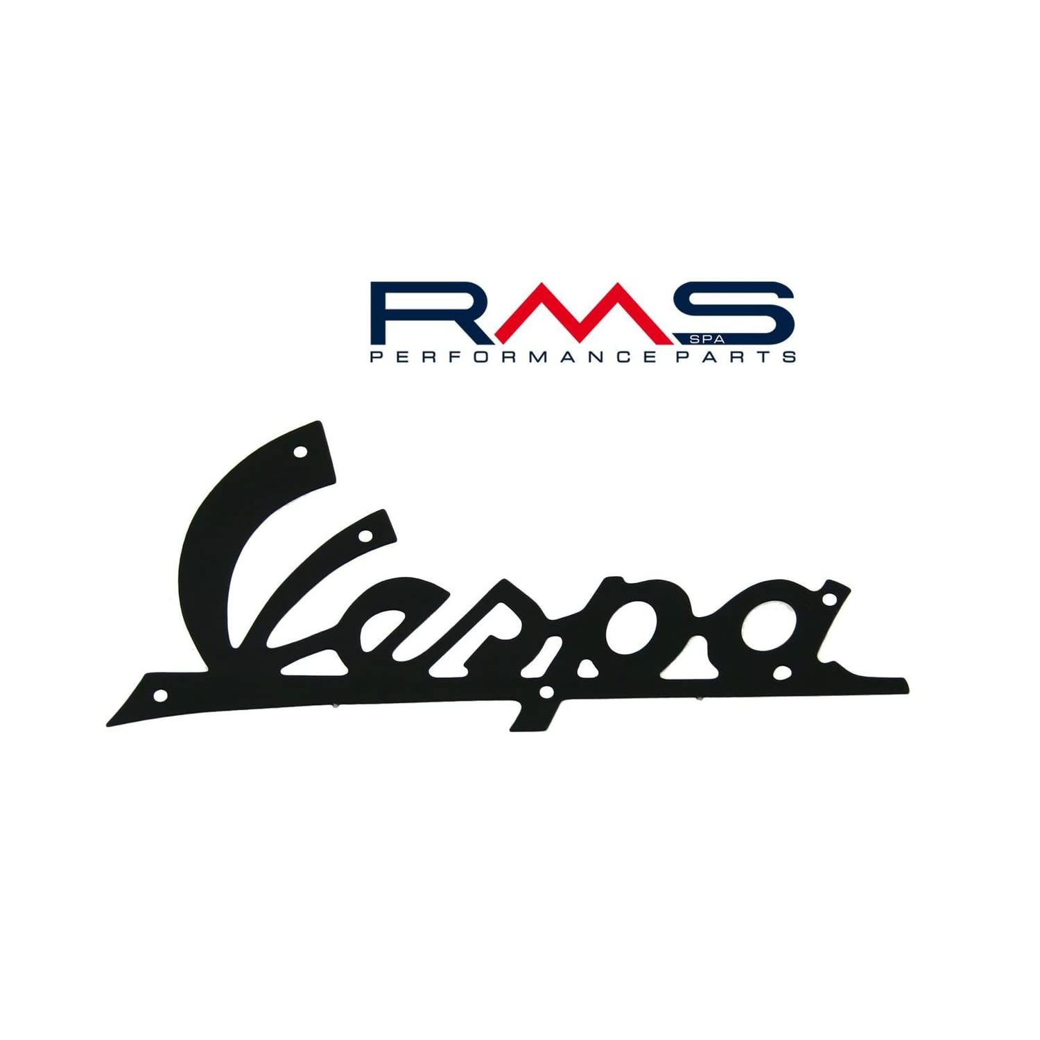 Emblem/Schriftzug RMS ' Vespa ', schwarz, 086325 von RMS