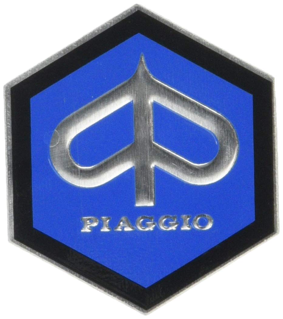 Emblem Piaggio Hexagon Cascade for Vespa Sprint Rally etc – Aluminium, 49x43 mm, Blau Emblem Piaggio Hexagon Cascade for Vespa Sprint Rally etc – Aluminium, 49x43 mm, Blau von RMS
