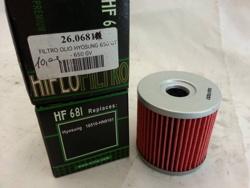 Filter Öl HYOSUNG 650 GT – 650 GV Cod. 681 von RMS
