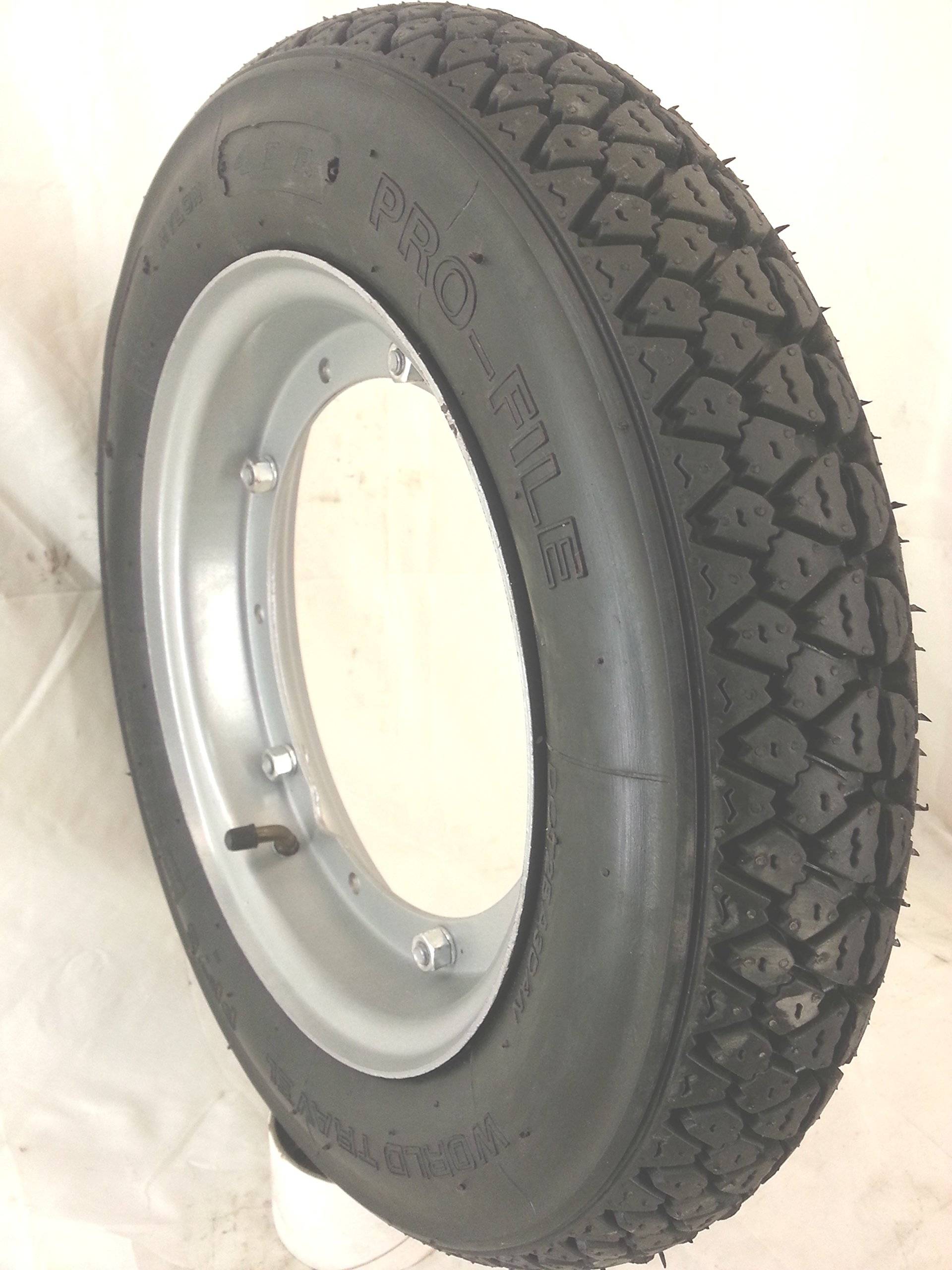 Komplettrad 100/90-10 56 P VEE RUBBER für Piaggio APE 50 cc- von RMS