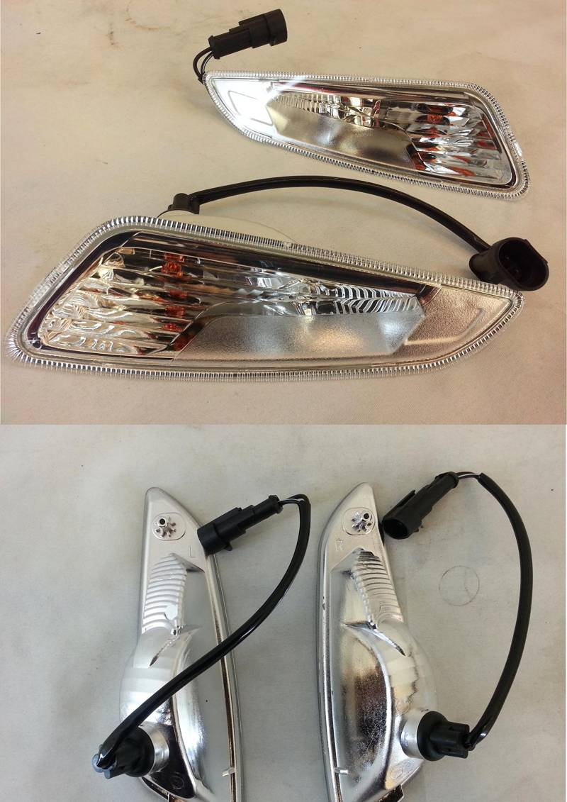 RMS 1 Paar Blinker vorne transparent Vespa New Primavera 50/125/150 cc 2014 von RMS