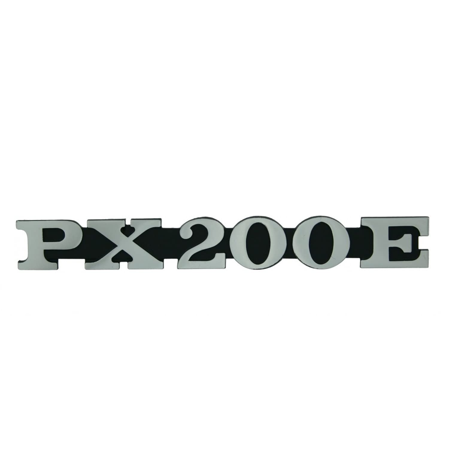 RMS 4251212401802 Emblem/Schriftzug 'PX 200 E' für Vespa Seitenhaube PX 200, 2 Pins 162x20mm Lochabstand 105mm RMS 4251212401802 Emblem/Schriftzug 'PX 200 E' für Vespa Seitenhaube PX 200, 2 Pins 162x20mm Lochabstand 105mm von RMS
