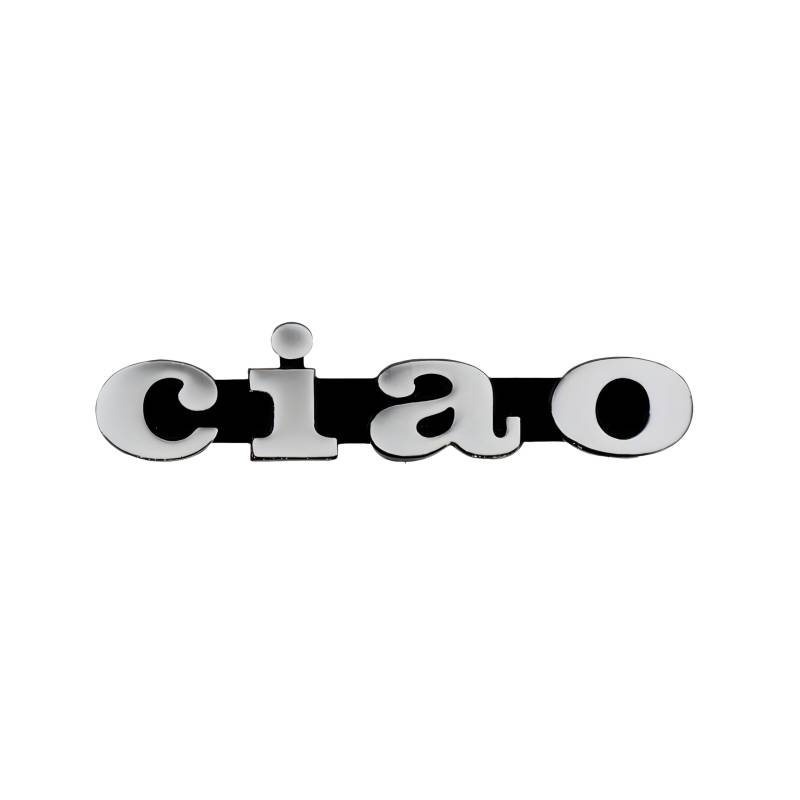 RMS - Schild mit Schriftzug „Ciao“ von RMS