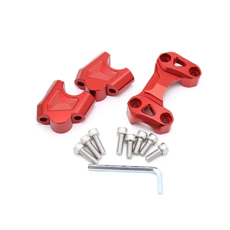 Motorrad Riser Motorrad Zubehör Lenker Aufzüge Griff Bar Riser Clamp Verlängern Lenker Adapter Halterung Fit Für Benelli TRK502/502X TRK251 von RNKJFJGW