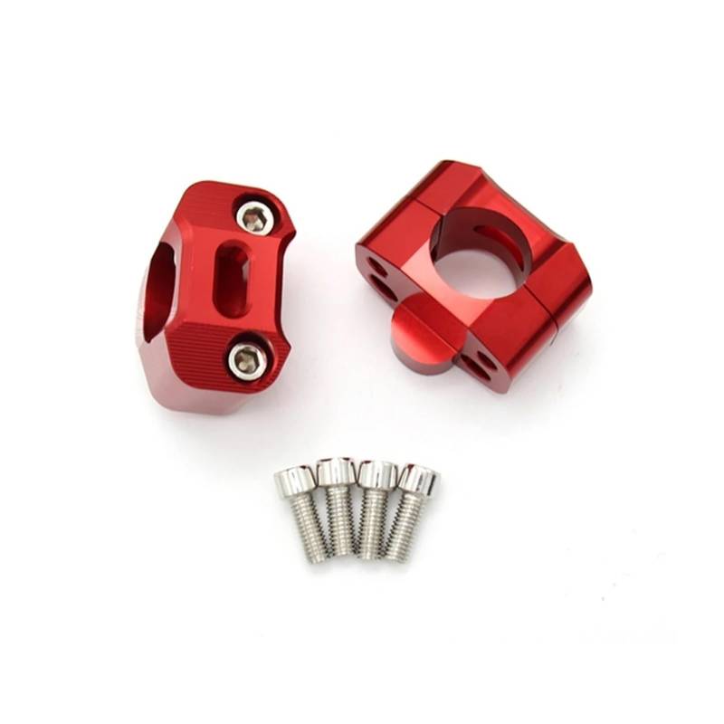 Motorrad Riser Paar 1 1/8 "CNC Aluminium Motorrad Lenker Riser 28mm Einstellbare Fat Bar Klemmen Universal Motorrad Modell von RNKJFJGW