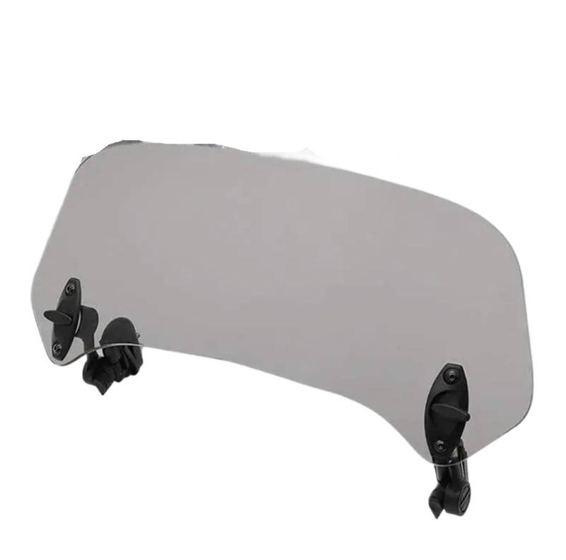 Windschutzscheibe Motorräder 1 Set Motorrad Windschutzscheibenverlängerung Verstellbarer Spoiler Universal Clamp-on Windschutzscheibenabweiserteile von RNKJFJGW
