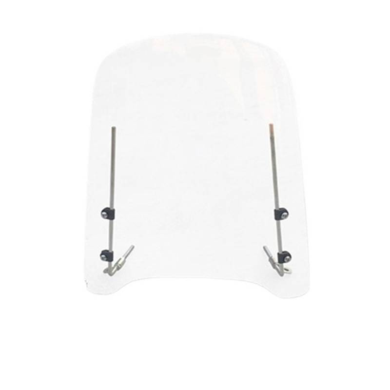 Windschutzscheibe Motorräder Motorrad Roller Front Motorrad Windschutzscheibe HD Transparent Universal Windschutzscheibe Windschutzscheibe Spoiler Kratzfest von RNKJFJGW