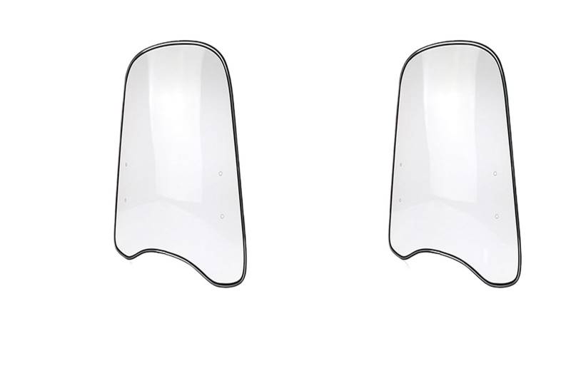 Windschutzscheibe Motorräder Motorrad Roller Front Motorrad Windschutzscheibe HD Transparent Universal Windschutzscheibe Windschutzscheibe Spoiler Kratzfest von RNKJFJGW