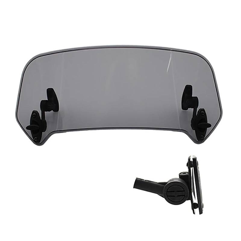 Windschutzscheibe Motorräder Universal Motorrad Einstellbare Clip On Windschutzscheibe Verlängerung Spoiler Deflektor Front Windschutzscheibe Windabweiser Windschutzscheibe Kit von RNKJFJGW