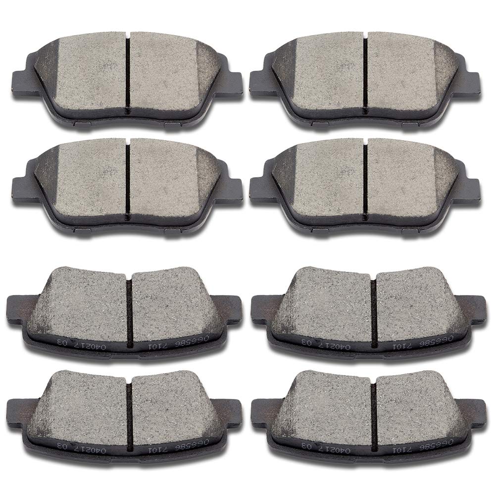 ROADFAR Premium-Keramik-Bremsbelag-Set, 8-teilig, passend für Hyundai Sonata 2009–2015, 2011–2016 Kia Optima ROADFAR Premium-Keramik-Bremsbelag-Set, 8-teilig, passend für Hyundai Sonata 2009–2015, 2011–2016 Kia Optima von ROADFAR