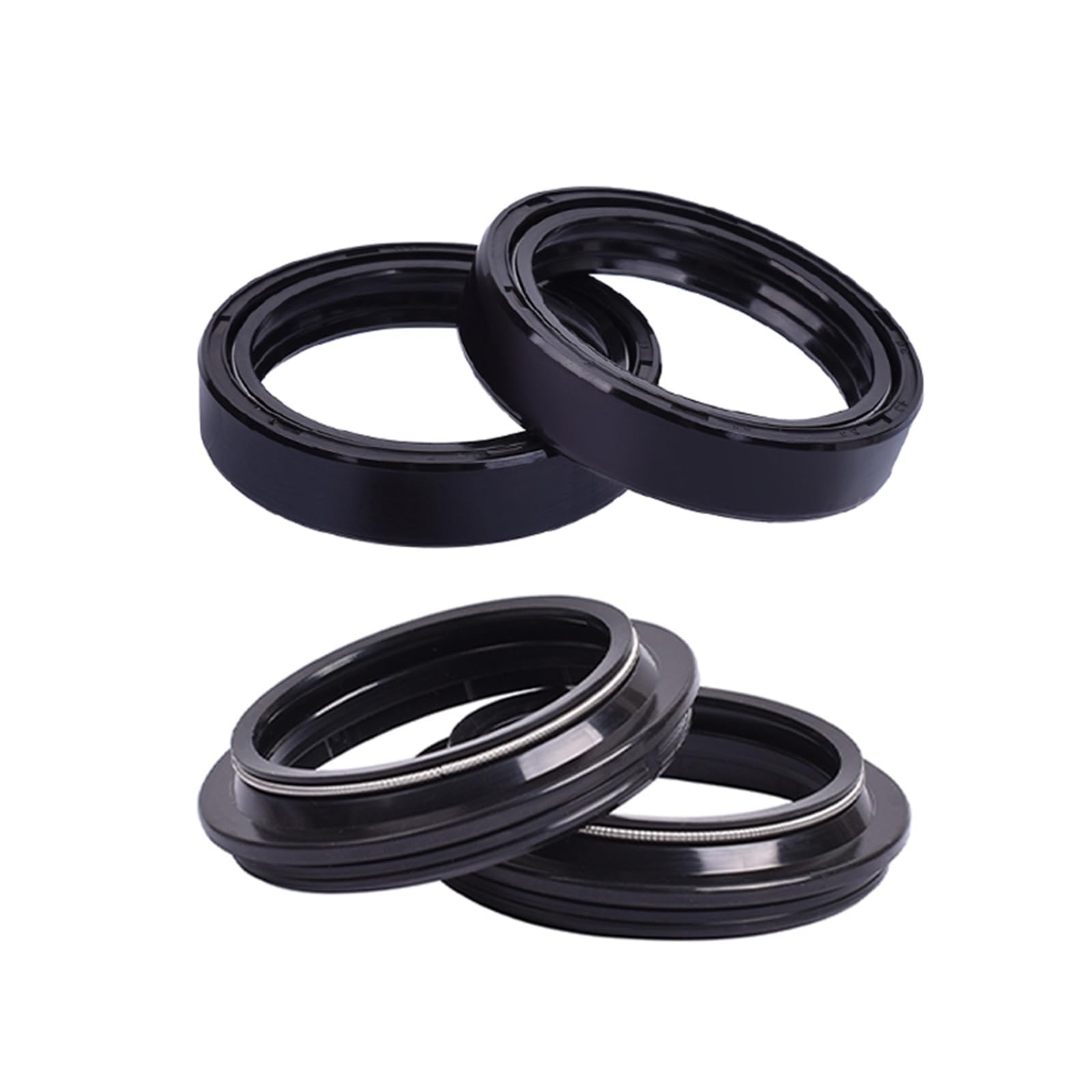 35x48x11 Motorrad Gabel Öl Dichtung Staub Abdeckung for XS400 DOHC Maxim XS400R Seca XS 400 XJ500 SR XJ 500 SR500(2pcs seal 2pcs cover) von ROAOFFGB