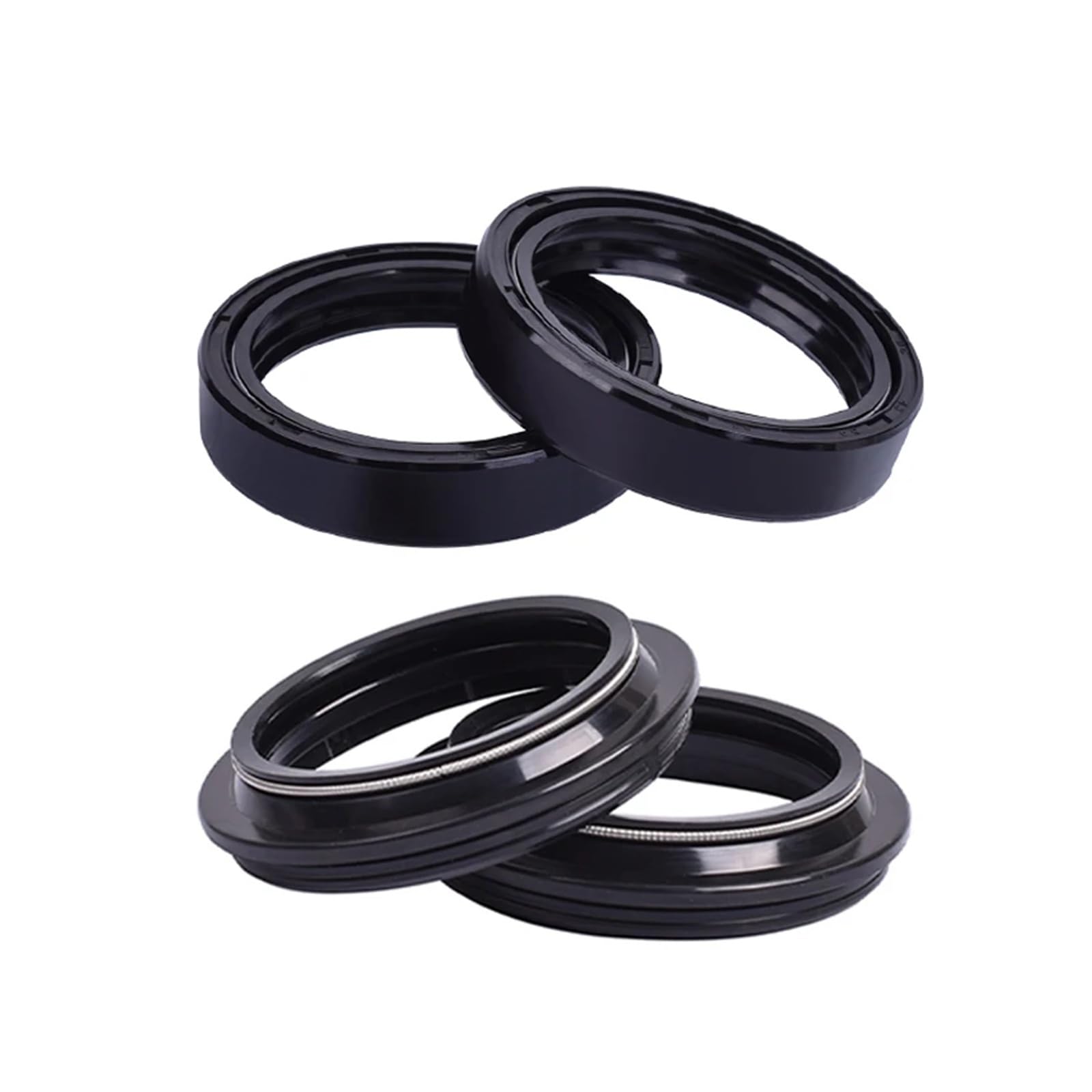 35x48x11 Motorrad Gabel Öl Dichtung Staub Abdeckung for ZX400 C2 Z400F F2 Z400 Z ZX 400 EN450 EN450A EN 450 LTD450(2pcs seal 2pcs cover) von ROAOFFGB