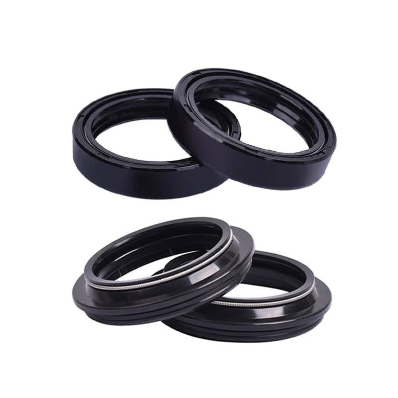 35x48x11 Motorrad Gabel Öl Dichtung Staub Abdeckung for ZX400 C2 Z400F F2 Z400 Z ZX 400 EN450 EN450A EN 450 LTD450(2pcs seal 2pcs cover) von ROAOFFGB