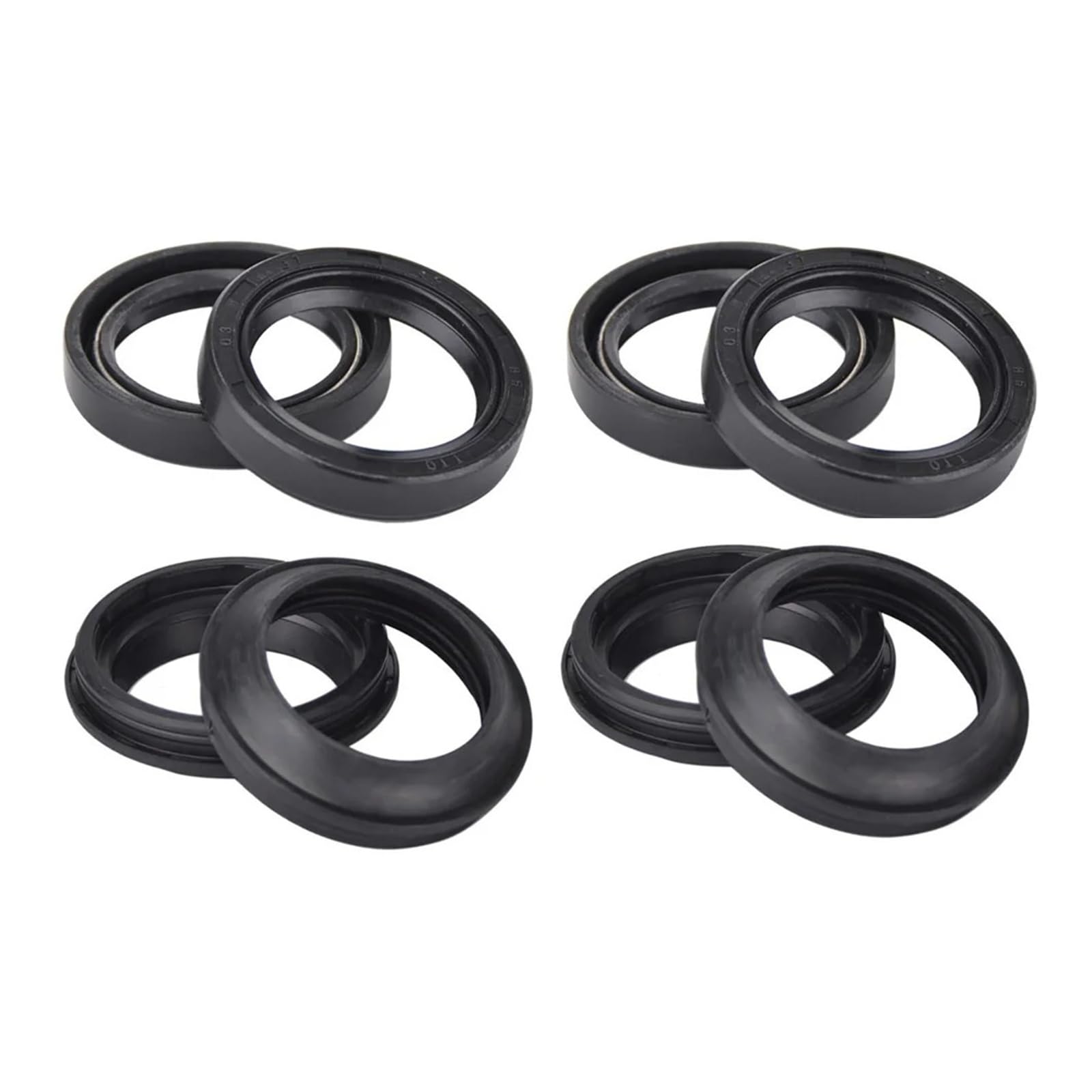 37x49x8 Motorrad Gabel Öl Staub Dichtung for GW250 Inazuma 250 VL250 Intruder 250 GS500 GS500E GS500F GS500H GS 500 VL GW 250 GS550E(4pcs seal 4pcs cover) von ROAOFFGB