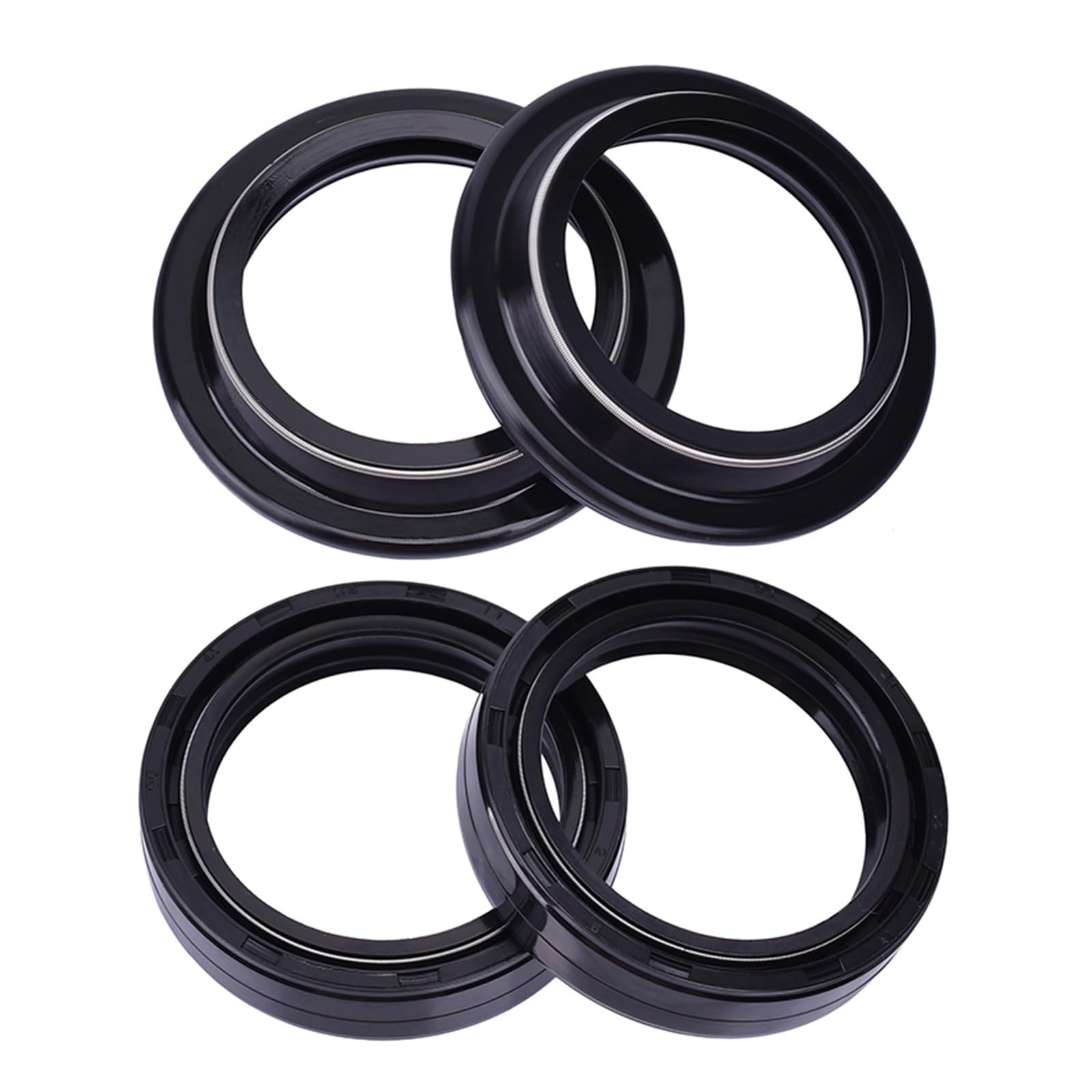 41X54X11mm Motorrad Gabel Öl Dichtung Staub Abdeckung for G 310 F 650 G650 GS R 80 MONO R 80(2pcs oil 2pcs dust) von ROAOFFGB