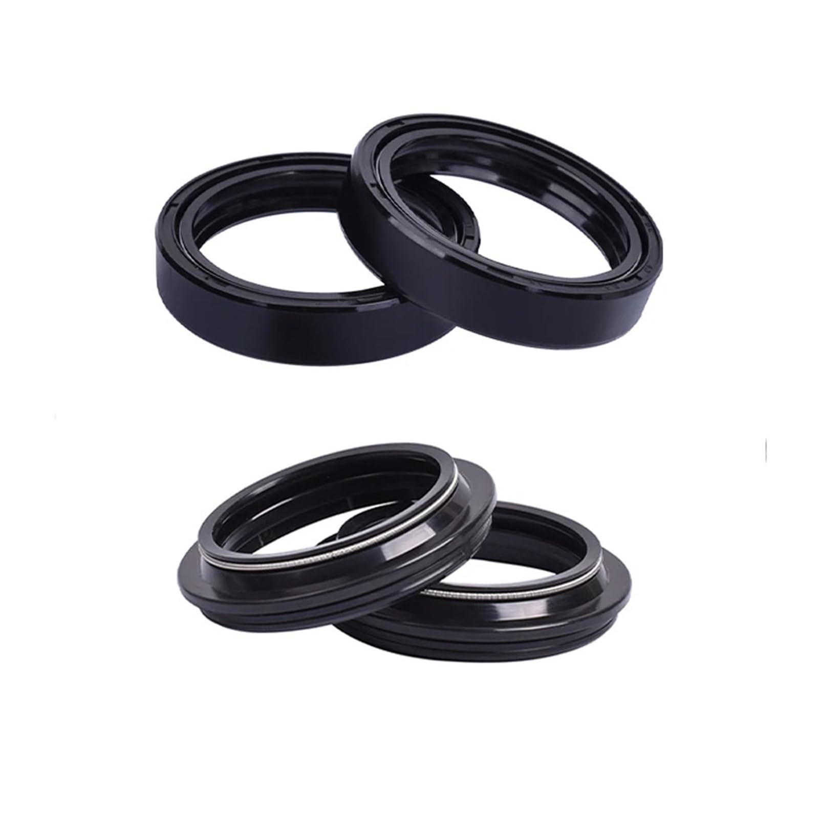 41x54x11mm Motorrad Gabel Dämpfer Öl Dichtung Staub Abdeckung for XR250 Tornado CB400F CBR500R CB600F CB650F NTV650 NSA700 NT700V NC750S(2pcs seal 2pcs cover) von ROAOFFGB