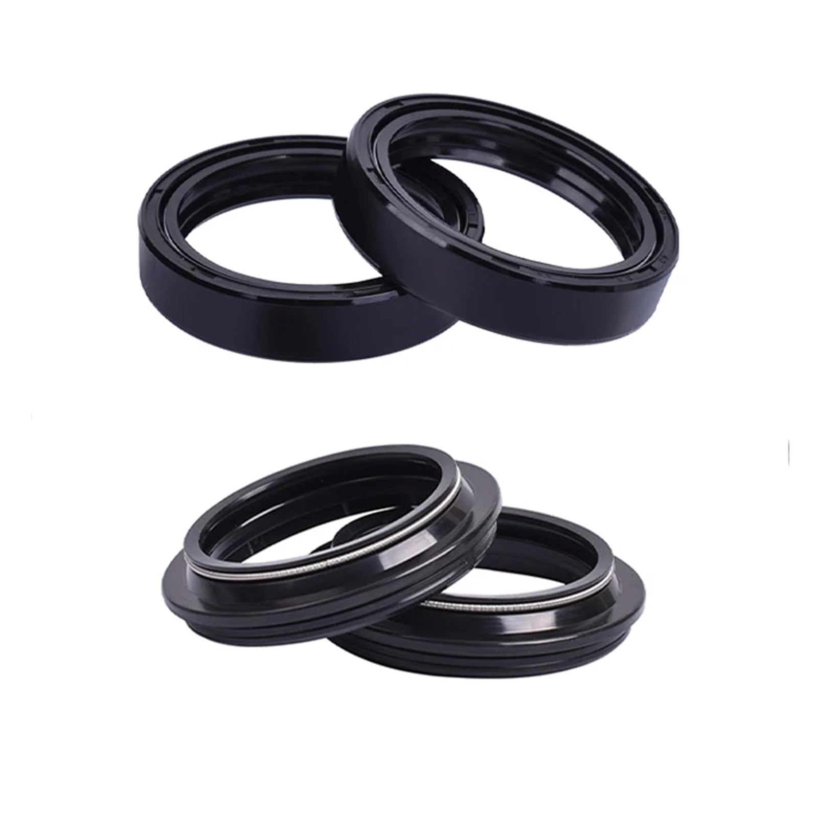 41x54x11mm Motorrad Gabel Öl Dichtung Staub Abdeckung for CBF1000 F CB1100 VTX1300 CB1100 EX GL1500 VTX1300C DN-01(2pcs seal 2pcs cover) von ROAOFFGB