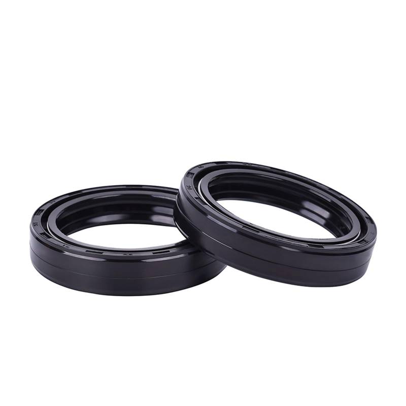 43X55X9,5/10,5mm Motorrad Gabel Dämpfer Öl Dichtung Staub Abdeckung for MT-125 XP500 TT600 XT 660R/S FZ8 FZ1 XTZ 1200 XJ R MT-01 YZF R6(2pcs oil seal) von ROAOFFGB
