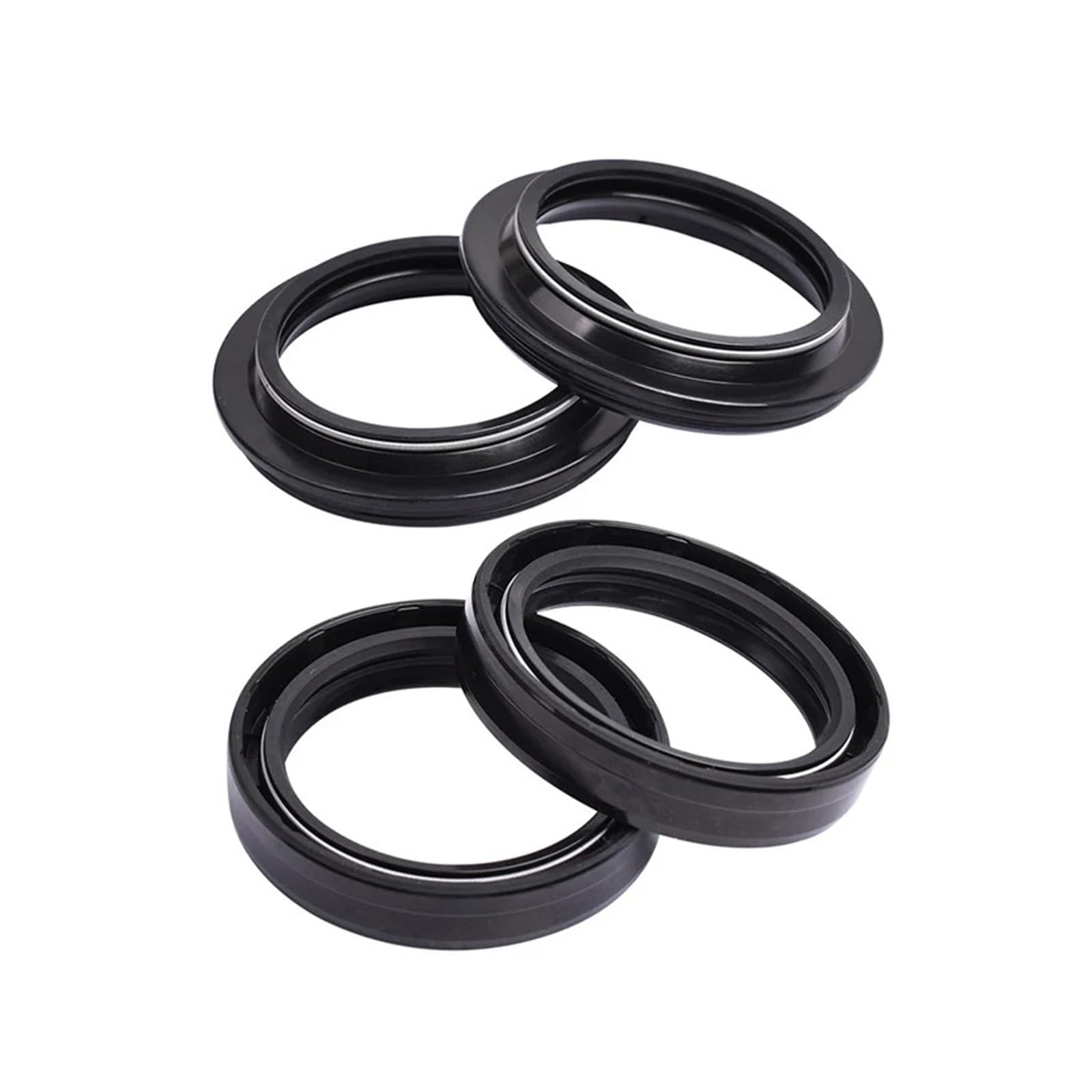 45x58x11mm Motorrad Gabel Dämpfer Öl Dichtung Staub Abdeckung for F800GS G450X G650X HP2 ENDURO Cagiva Canyon 500 for CB1000C CB1100F VF750F(2pcs oil 2pcs dust) von ROAOFFGB