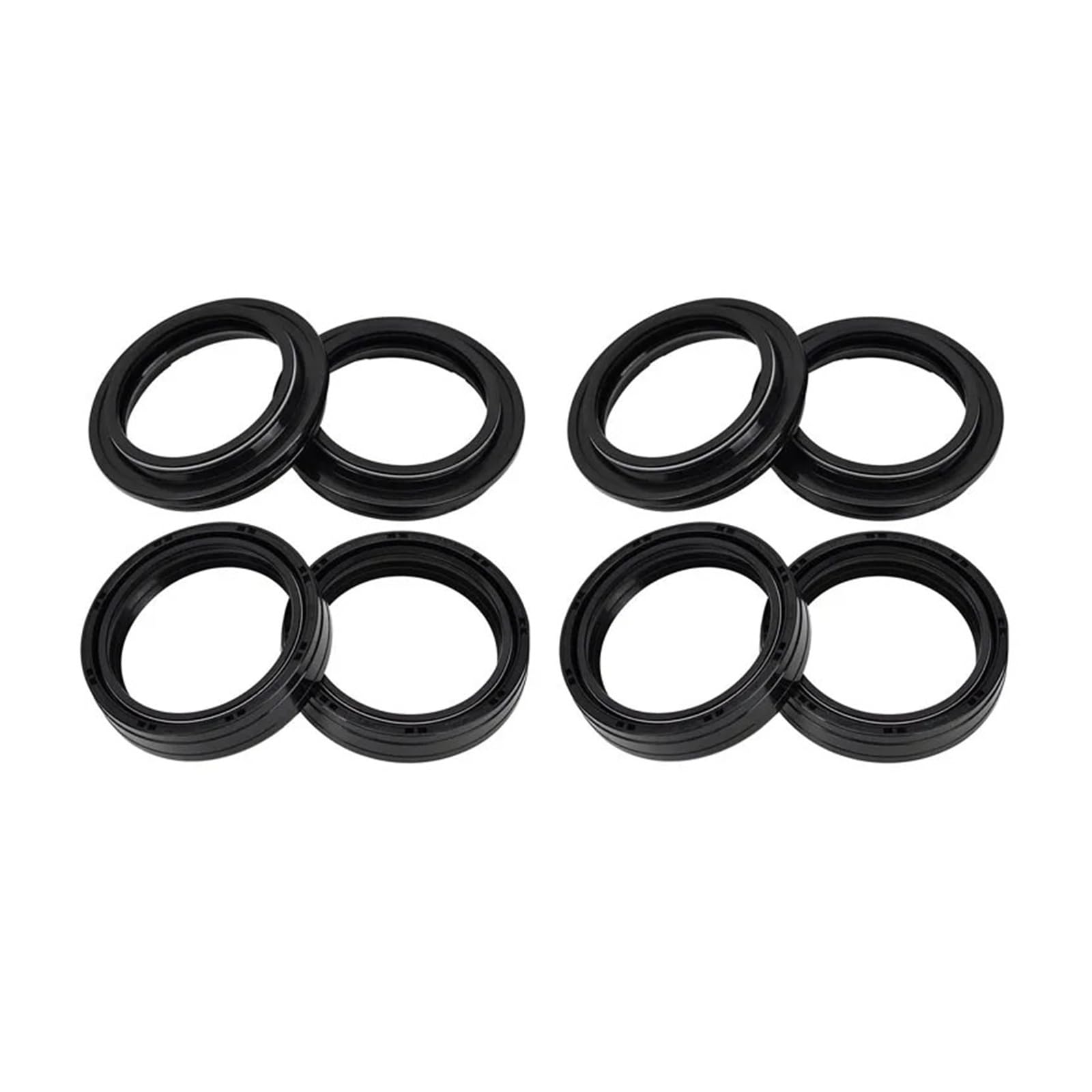 49x60x11 Motorrad Gabel Dämpfer Öl Dichtung Staub Abdeckung for Dyna Low Rider EFI FXDLI FXDL Rocker FXCW(4pc Seal 4pc Cover) von ROAOFFGB