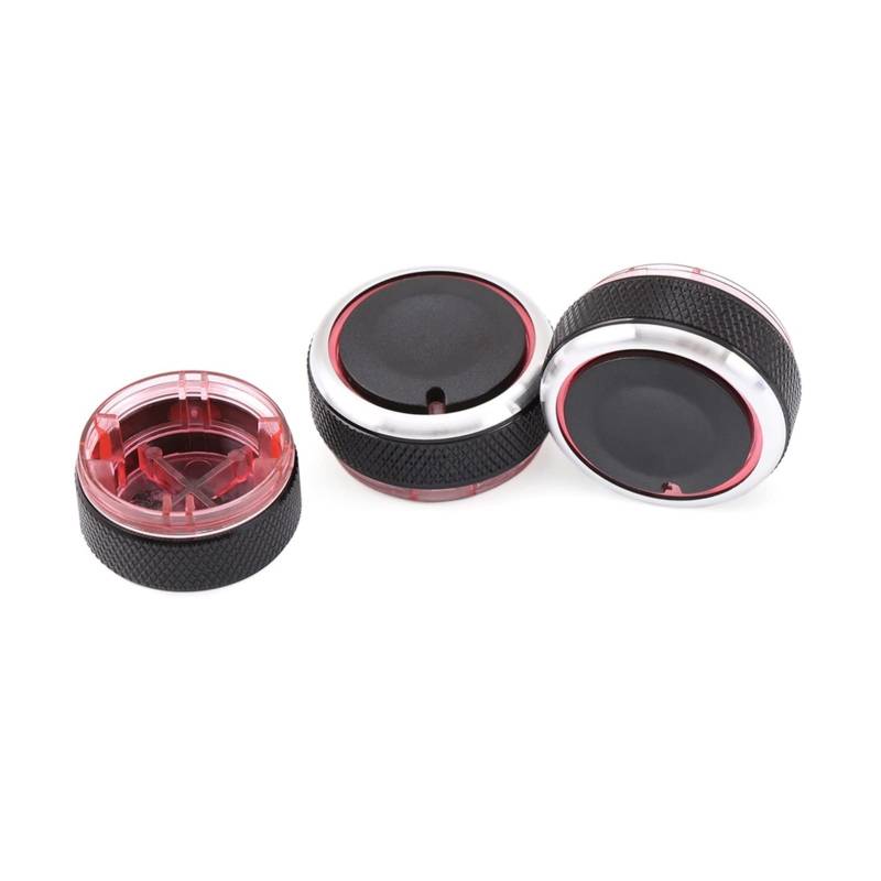 FANMEI THua Store 3PCS/Set -Klimaanlagenknopf AC Knopf Wärmesteuerschalter Knopfkenner Kompatibel Mit VW Polo 2002-2013 Polo 9N 9N3 6R von ROBAUN