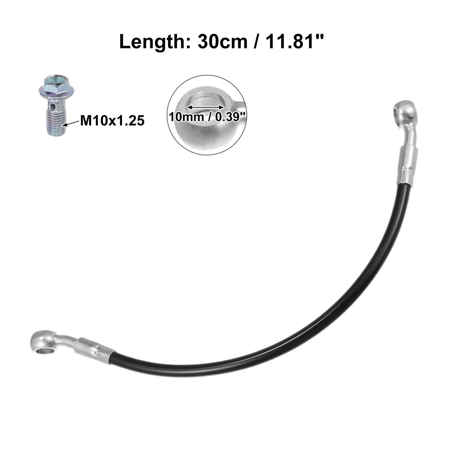ROBAUN 1 Set 30/50/60/80/90/100/110/150/180/200/220cm Brems Schlauch Motorrad Hydraulische Bremse Bike Linie Öl Schlauch Rohr(30cm) von ROBAUN