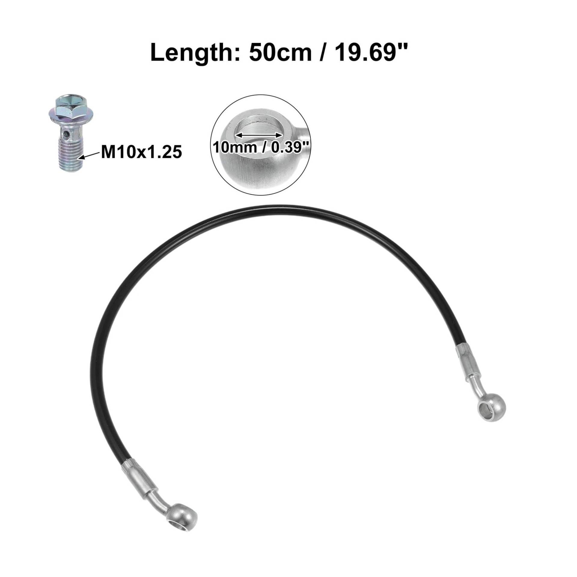 ROBAUN 1 Set 30/50/60/80/90/100/110/150/180/200/220cm Brems Schlauch Motorrad Hydraulische Bremse Bike Linie Öl Schlauch Rohr(50cm) von ROBAUN