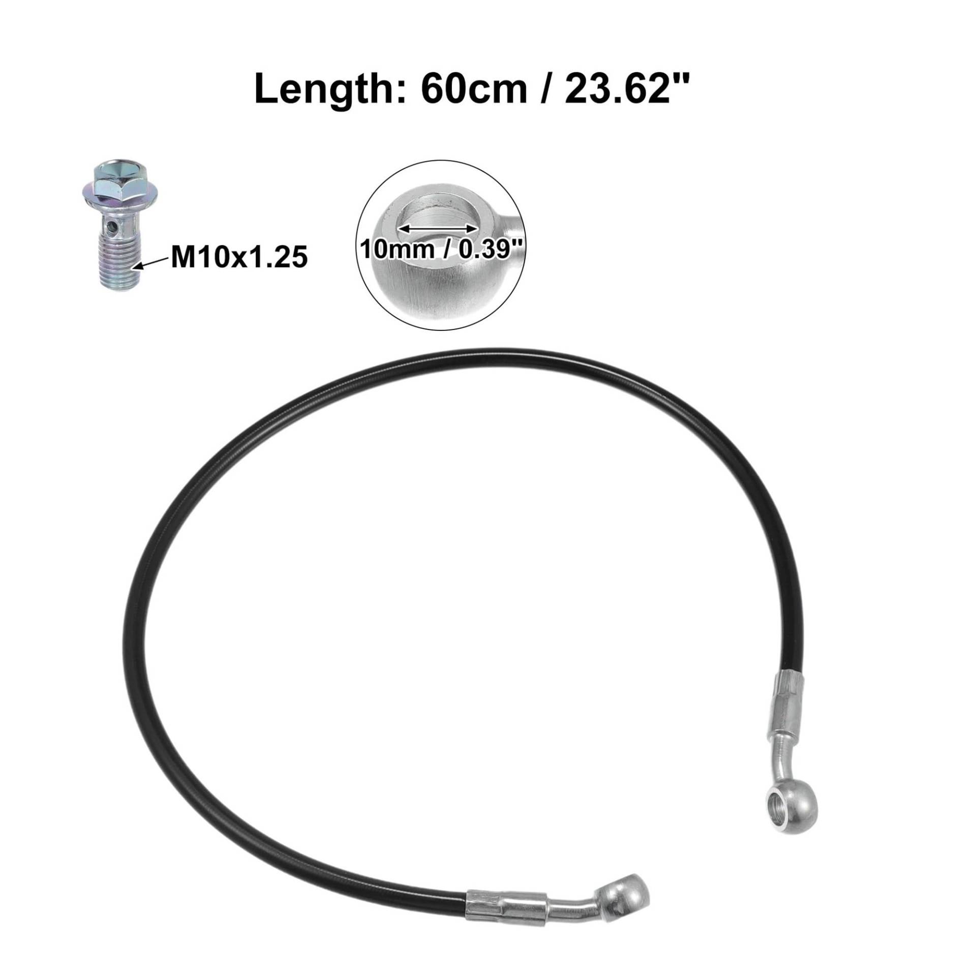ROBAUN 1 Set 30/50/60/80/90/100/110/150/180/200/220cm Brems Schlauch Motorrad Hydraulische Bremse Bike Linie Öl Schlauch Rohr(60cm) von ROBAUN