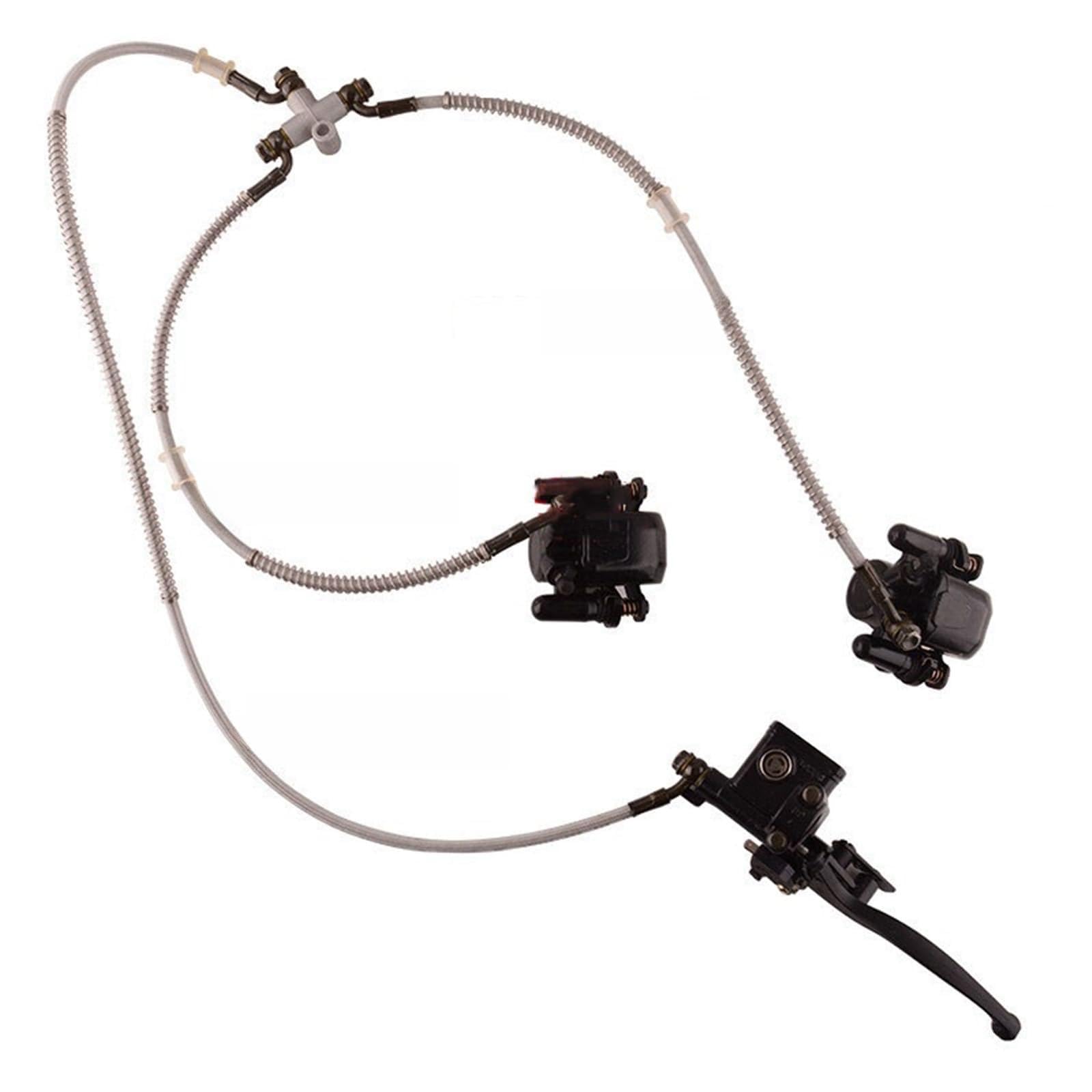 ROBAUN Vorder- und Hinterrad-Scheibenbremspumpenbaugruppe, geeignet for ATV Beach Bike Offroad-Motorrad GY6-Bremssattel(Front) von ROBAUN