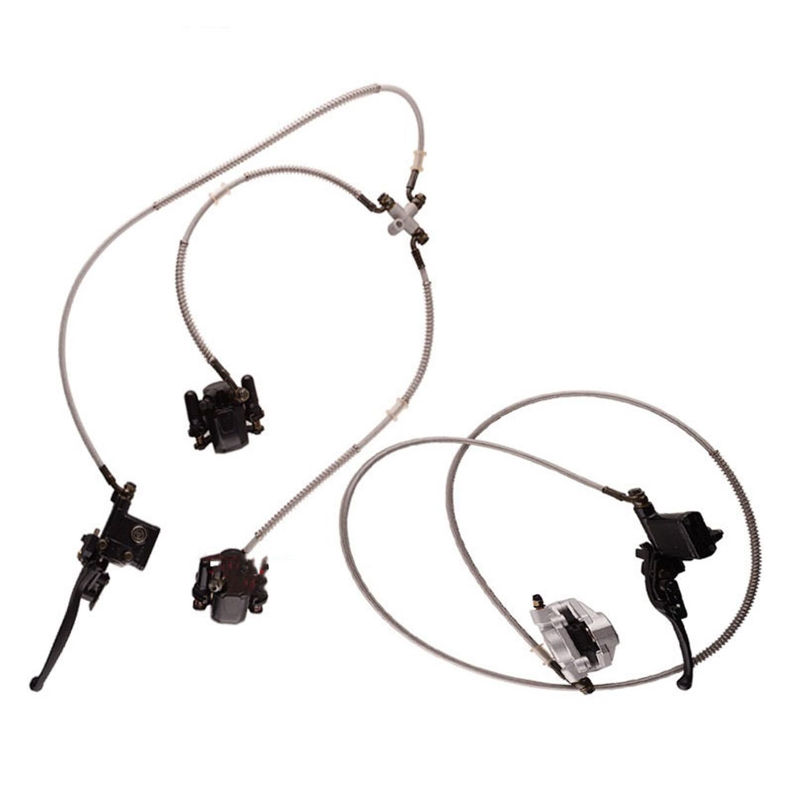ROBAUN Vorder- und Hinterrad-Scheibenbremspumpenbaugruppe, geeignet for ATV Beach Bike Offroad-Motorrad GY6-Bremssattel(Front+back) von ROBAUN