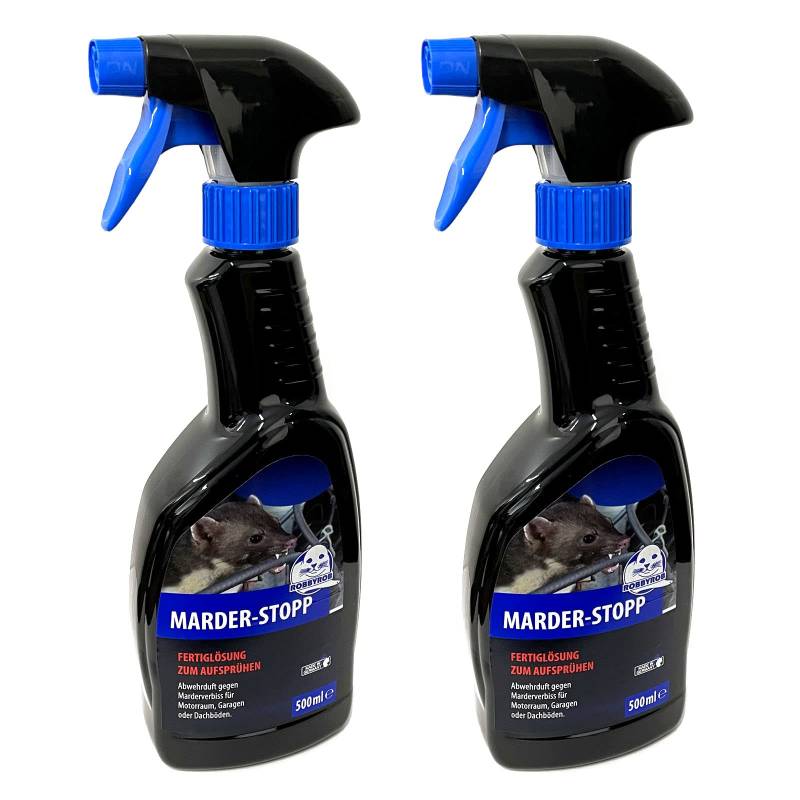 ROBBYROB 2X Marder Spray Marderschutz 500ml Marderspray Abwehrduft Marderabwehr Marderstopp Marderschreck Abwehrspray von ROBBYROB