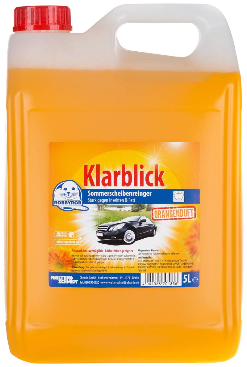 Robbyrob Sommerscheibenreiniger Gebrauchsfertig Orange 5 L von ROBBYROB